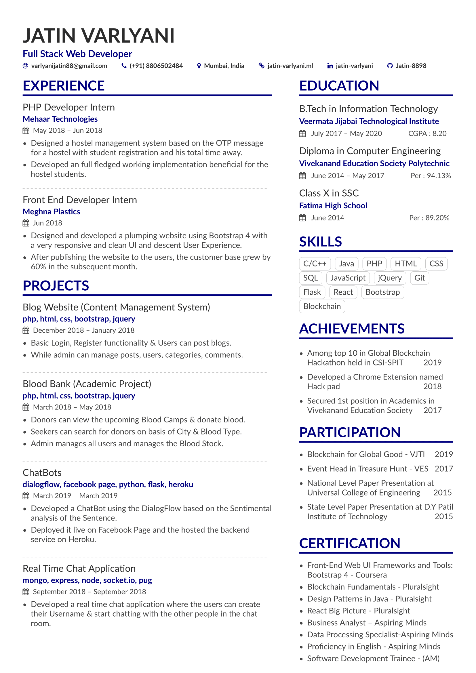 Full Stack Developer Resume: Tips, Mistakes & PDF Template
